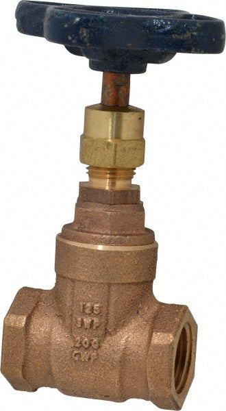 NIBCO NL0J006 Gate Valve Non-Rising Stem, 1/2" Pipe, Threaded, Bronze