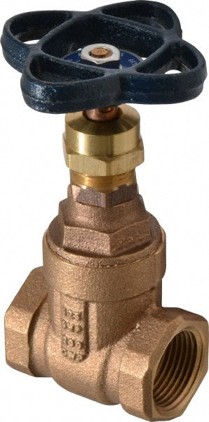 NIBCO NL0J008 Gate Valve Non-Rising Stem, 3/4" Pipe, Threaded, Bronze