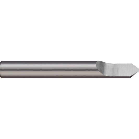 Micro 100 RSC-187-1 Engraving Cutter 3/16" Dia, 0.008" Tip Dia, Tipped Off Point, Solid Carbide
