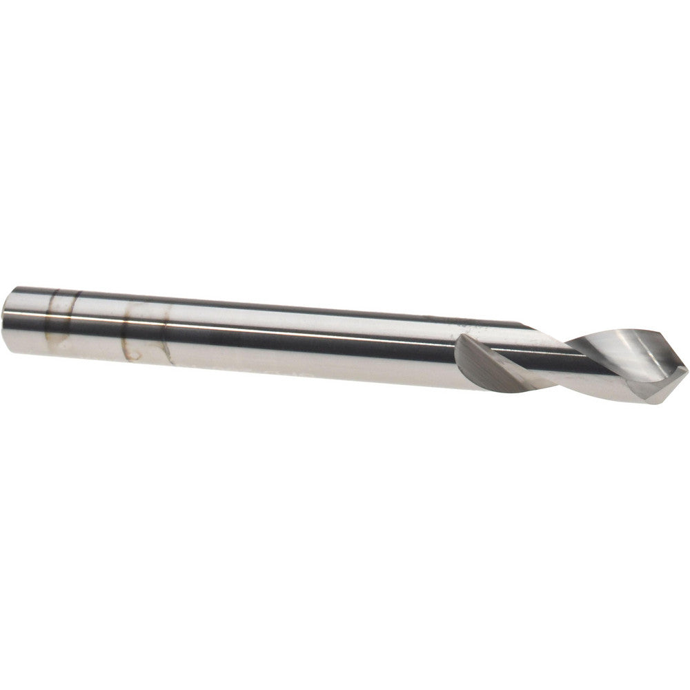 Micro 100 SPD-250-100 Spotting Drill 1/4" Dia, 100 &deg Point, 2-1/2" OAL, Solid Carbide