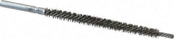 Schaefer Brush 43802 Double Stem/Spiral Tube Brush 1/4" Dia, 4-3/4" OAL, Stainless Steel Bristles