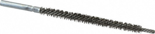 Schaefer Brush 43802 Double Stem/Spiral Tube Brush 1/4" Dia, 4-3/4" OAL, Stainless Steel Bristles