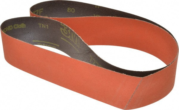 3M 7010359750 Abrasive Belt 2-1/2" Wide, 60" Long, 80 Grit, Ceramic