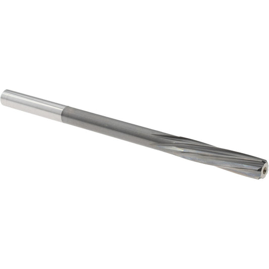Magafor 88860006360 Chucking Reamer 6.36 mm Dia, 3-31/32" OAL, 1-7/64" Flute Length, Spiral Flute, Straight-Cylindrical Shank, Solid Carbide