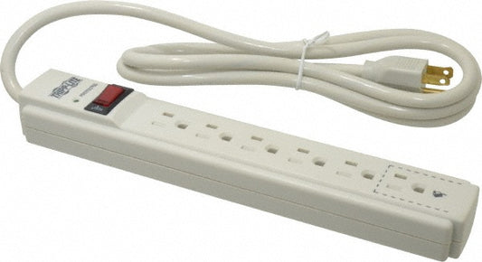 Tripp-Lite TLP606 6 Outlets, 120 Volts, 15 Amps, 6' Cord, Power Outlet Strip