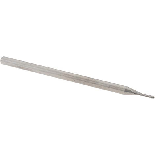 Harvey Tool 12840 Ball End Mill 0.0400" Dia, 0.2000" LOC, 3 Flute, Solid Carbide