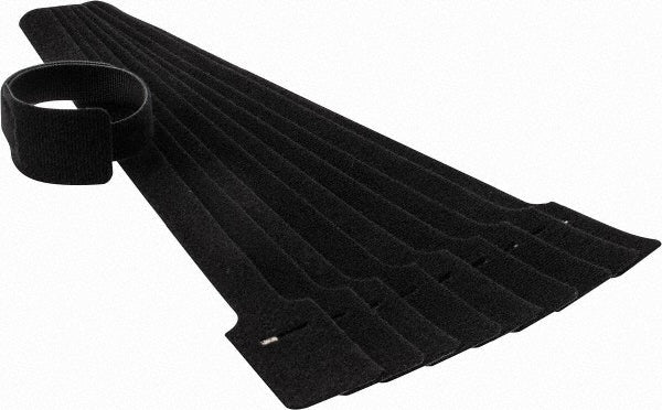 SpeedTech SW1.5X15BK-10 Cable Tie 15" Long, Black, Nylon & Polyethylene, Hook & Loop Strap
