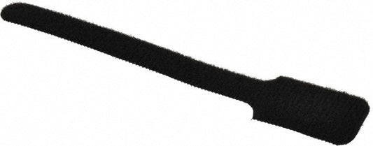 SpeedTech SW1X6BK-10 Cable Tie 6" Long, Black, Nylon & Polyethylene, Hook & Loop Strap