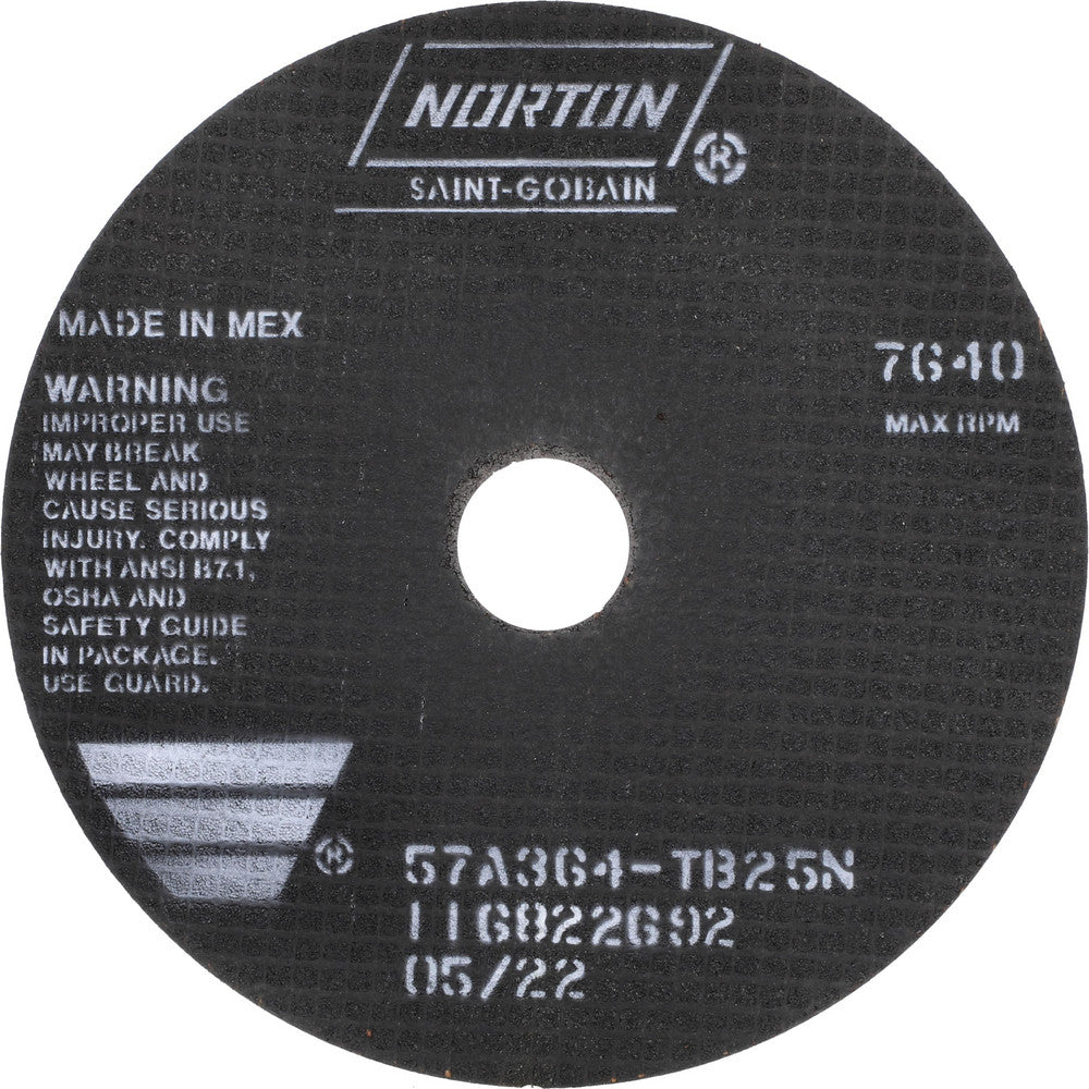 Norton 66253022705 Cut-Off Wheel 8" Dia, 1/16" Thick, 1-1/4" Hole, Aluminum Oxide