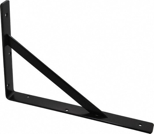 Knape & Vogt 208 BLK 300 1,000 Lb Capacity, Black Epoxy Coated, L-Bracket