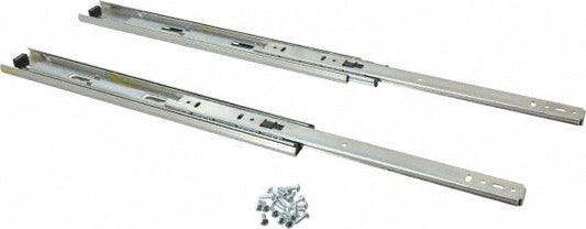 Knape & Vogt 8414P 14 14" Slide Length, 14" Travel Length, Steel Precision Drawer Slide
