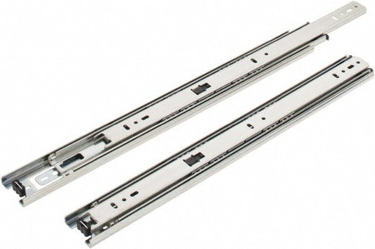 Knape & Vogt 8414P 16 16" Slide Length, 16" Travel Length, Steel Precision Drawer Slide