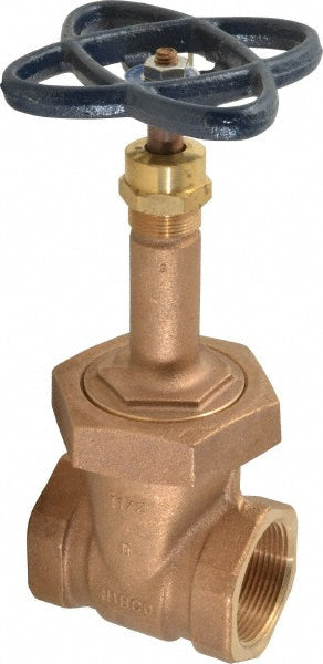 NIBCO NL1M00C Gate Valve Rising Stem, 1-1/2" Pipe, Threaded, Bronze