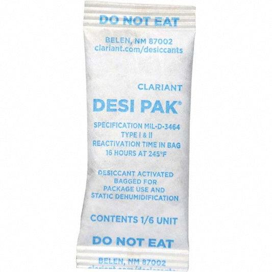 Armor Protective Packaging D1/6UCT Desiccant Packets Material Clay  Packet Size 5 g  Container Type Pail  Area Protected 0.14ft³  Number of Packs per Container 1200