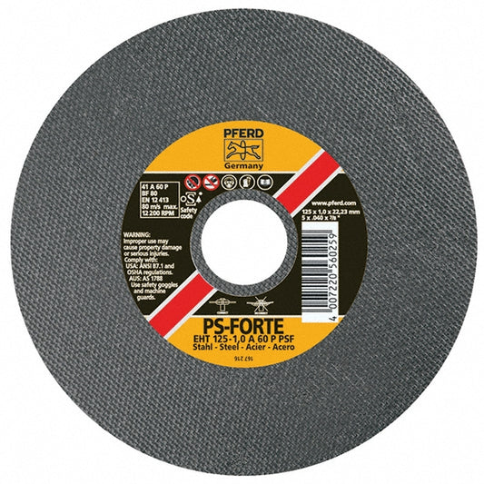 PFERD 69520276 Cutoff Wheel Type 1, 3" Dia, 0.04" Thick, 3/8" Hole, Aluminum Oxide