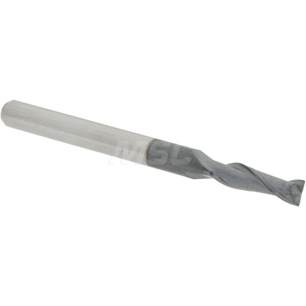 Accupro 81992513 Square End Mill 7/64'' Dia, 3/8'' LOC, 1/8'' Shank Dia, 1-1/2'' OAL, 2 Flutes, Solid Carbide