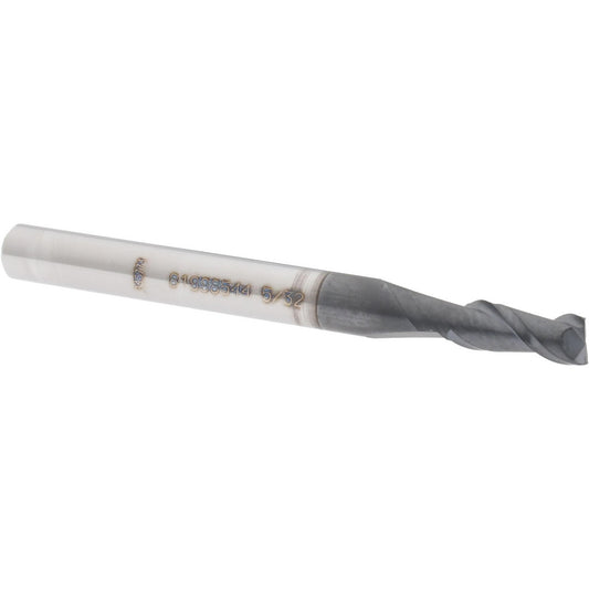 Accupro 81998544 Square End Mill 5/32'' Dia, 3/8'' LOC, 3/16'' Shank Dia, 2'' OAL, 2 Flutes, Solid Carbide