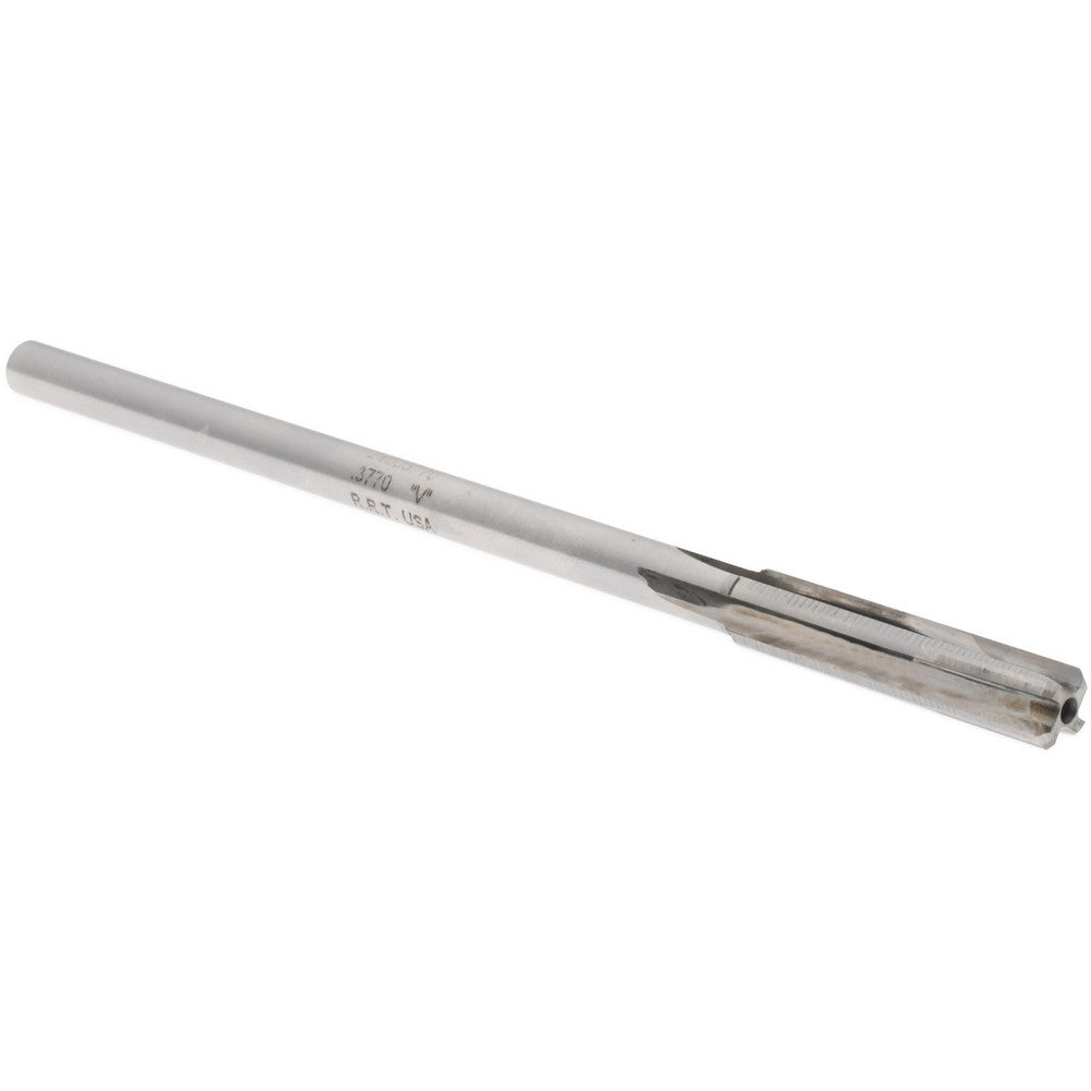 Rock River Tool Inc. 24003770 Chucking Reamer Letter V, 7" OAL, 1-3/4" Flute Length, Straight Flute, Straight-Cylindrical Shank, Carbide-Tipped