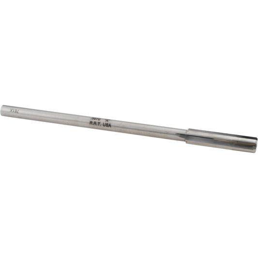Rock River Tool Inc. 24003970 Chucking Reamer Letter X, 7" OAL, 1-3/4" Flute Length, Straight Flute, Straight-Cylindrical Shank, Carbide-Tipped