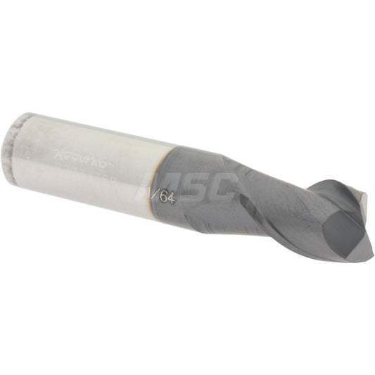 Accupro 82033358 Square End Mill 31/64'' Dia, 5/8'' LOC, 1/2'' Shank Dia, 2-1/2'' OAL, 2 Flutes, Solid Carbide