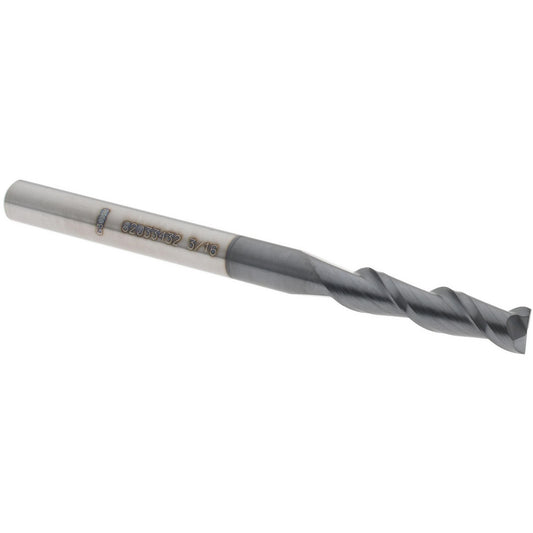 Accupro 82033432 Square End Mill 3/16" Dia, 3/4" LOC, 2 Flutes, Solid Carbide