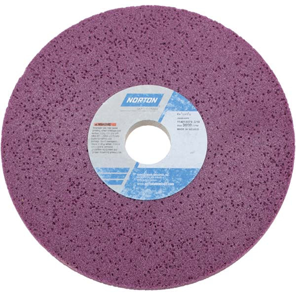 Norton 66253019352 Surface Grinding Wheel 8" Dia, 1/2" Thick, 1-1/4" Hole, 60 Grit, H Hardness