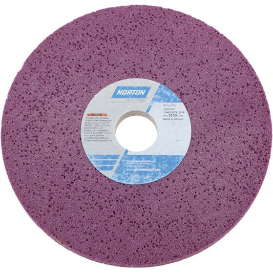 Norton 66253019352 Surface Grinding Wheel 8" Dia, 1/2" Thick, 1-1/4" Hole, 60 Grit, H Hardness