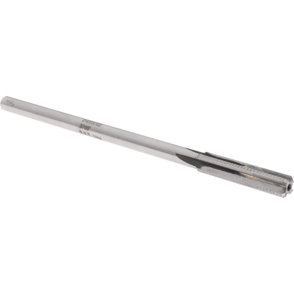 Rock River Tool Inc. 24003765 Chucking Reamer 0.3765" Dia, Straight-Cylindrical Shank, Carbide-Tipped