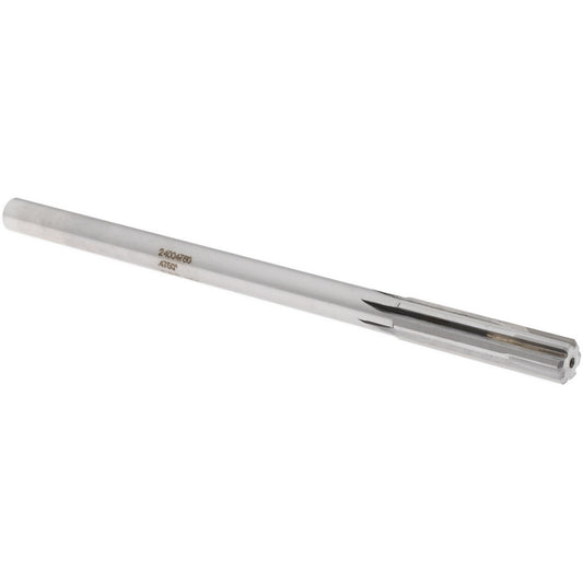 Rock River Tool Inc. 24004750 Chucking Reamer 0.4750" Dia, Straight-Cylindrical Shank, Carbide-Tipped