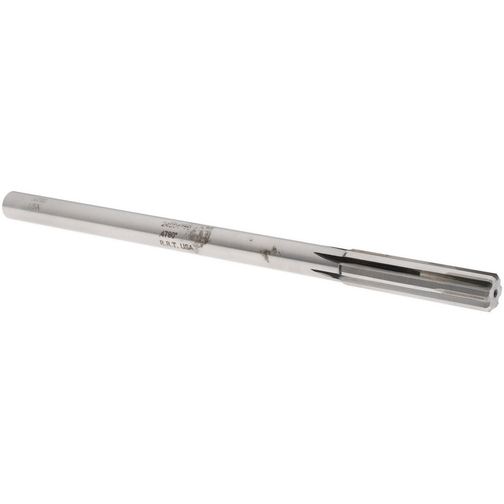 Rock River Tool Inc. 24004780 Chucking Reamer 0.4780" Dia, Straight-Cylindrical Shank, Carbide-Tipped