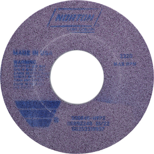Norton 66253319937 Surface Grinding Wheel 14" Dia, 2" Thick, 5" Hole, 46 Grit, H Hardness