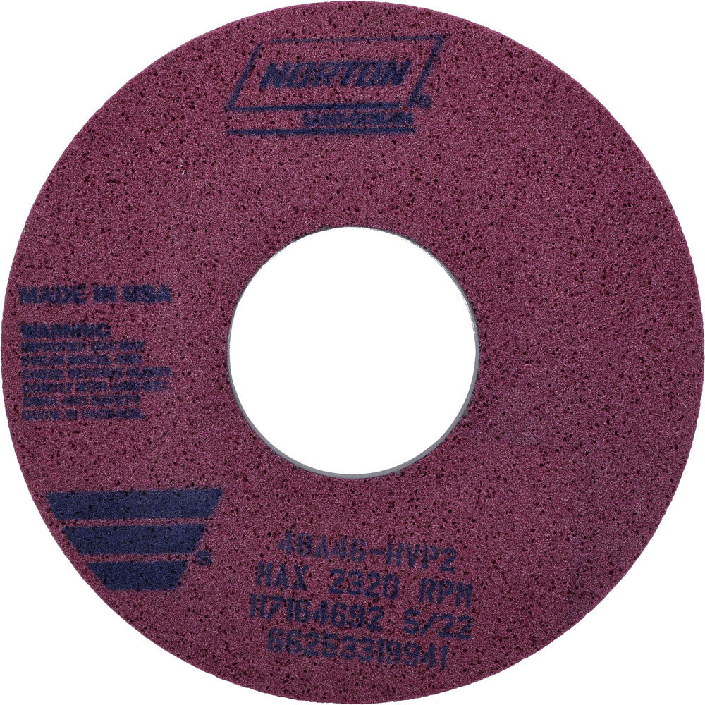 Norton 66253319941 Surface Grinding Wheel 14" Dia, 2" Thick, 5" Hole, 46 Grit, H Hardness
