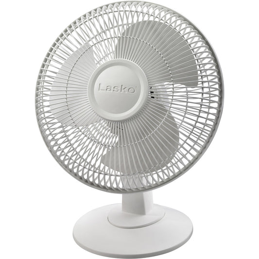 Lasko 2012 Desk & Table Fans Fan Diameter 12in  Number Of Blades 3  Number Of Speeds 3  Oscillation Oscillating  Power Source Plug-In  Indoor/Outdoor Indoor