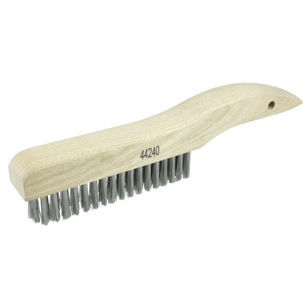 Weiler 44240 Plater Brush 4 Row, 18 Column, Stainless Steel