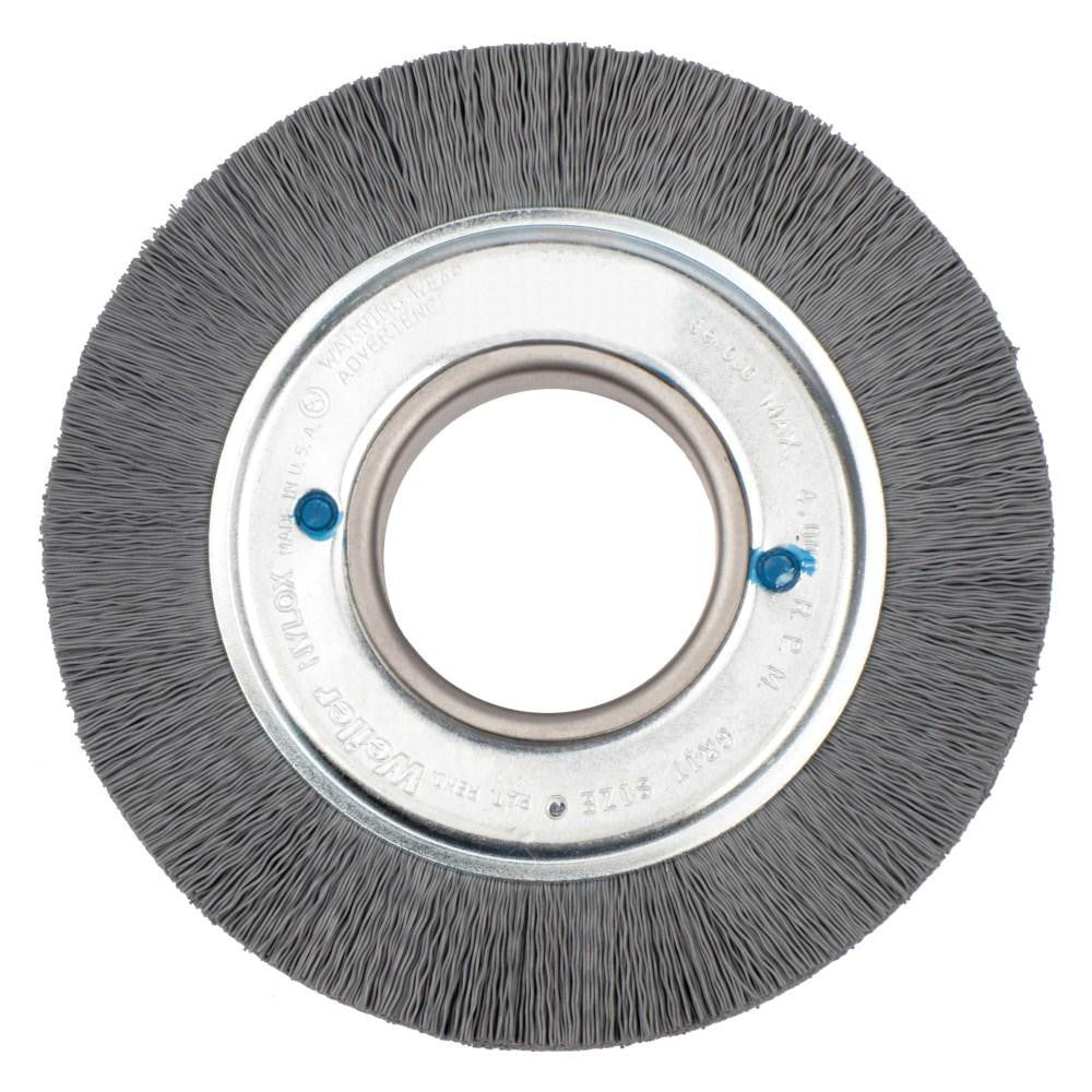 Weiler 83000 Wheel Brush 6" Wheel Dia, 1" Face Width, 0.0180" Wire Dia, Crimped