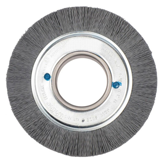 Weiler 83000 Wheel Brush 6" Wheel Dia, 1" Face Width, 0.0180" Wire Dia, Crimped