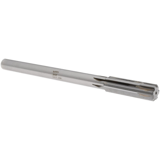 Rock River Tool Inc. 247875 Chucking Reamer 0.7510" Dia, 9-1/2" OAL, 2-1/2" Flute Length, Straight Flute, Straight-Cylindrical Shank, Carbide-Tipped