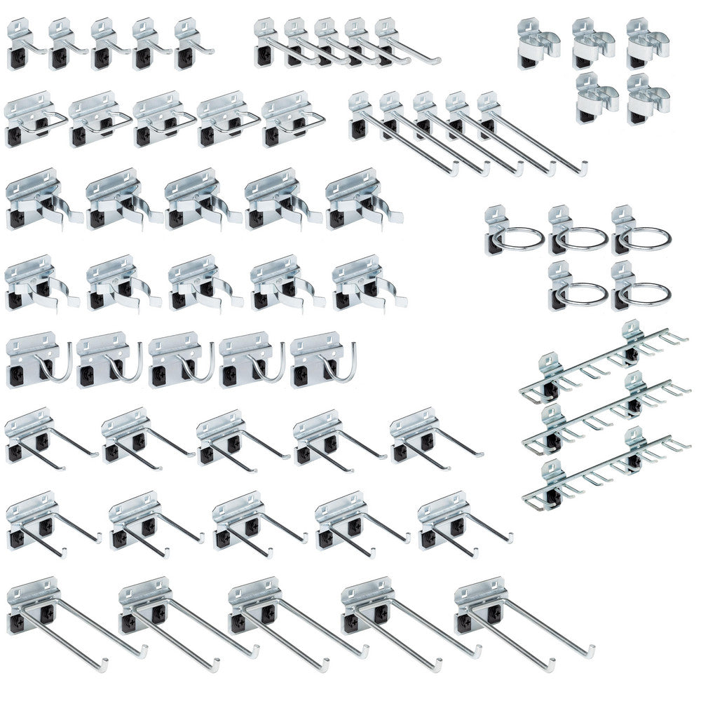 Triton Products LH2-KIT 63 Pc Pegboard Hook Set, Steel
