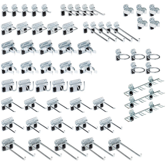 Triton Products LH2-KIT 63 Pc Pegboard Hook Set, Steel