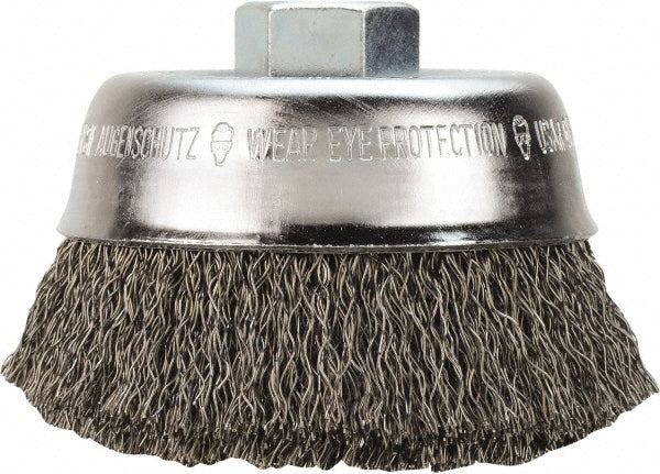 Milwaukee Tool 48-52-5065 Cup Brush 3-1/2" Dia, 0.014" Wire Dia, Steel, Crimped