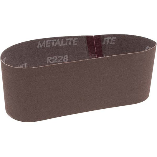 Norton 78072733188 Abrasive Belt 3" Wide, 18" Long, 180 Grit, Aluminum Oxide