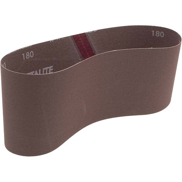 Norton 78072762074 Abrasive Belt 4" Wide, 24" Long, 180 Grit, Aluminum Oxide