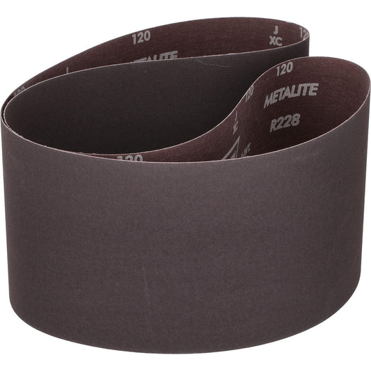 Norton 78072763882 Abrasive Belt 6" Wide, 60" Long, 120 Grit, Aluminum Oxide