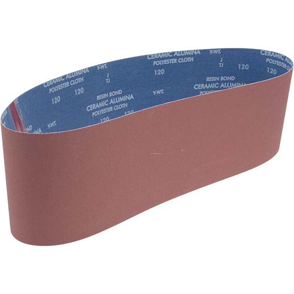 Norton 78072766768 Abrasive Belt 6" Wide, 48" Long, 120 Grit, Ceramic