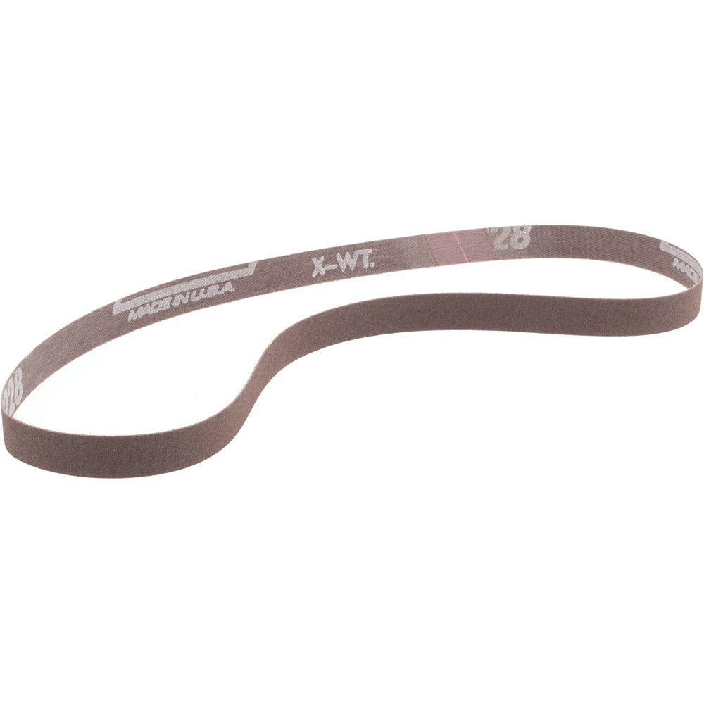 Norton 78072778625 Abrasive Belt 1/2" Wide, 24" Long, 180 Grit, Aluminum Oxide