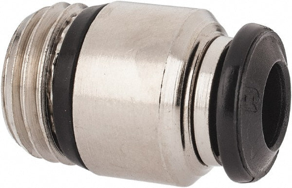 Aignep USA 50010N-6-1/4 Push-to-Connect Tube x Universal Thread Fitting Straight with Internal Hex, Universal, 6.00 mm OD