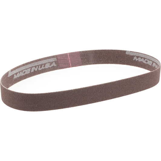 Norton 78072784425 Abrasive Belt 1/2" Wide, 12" Long, 180 Grit, Aluminum Oxide
