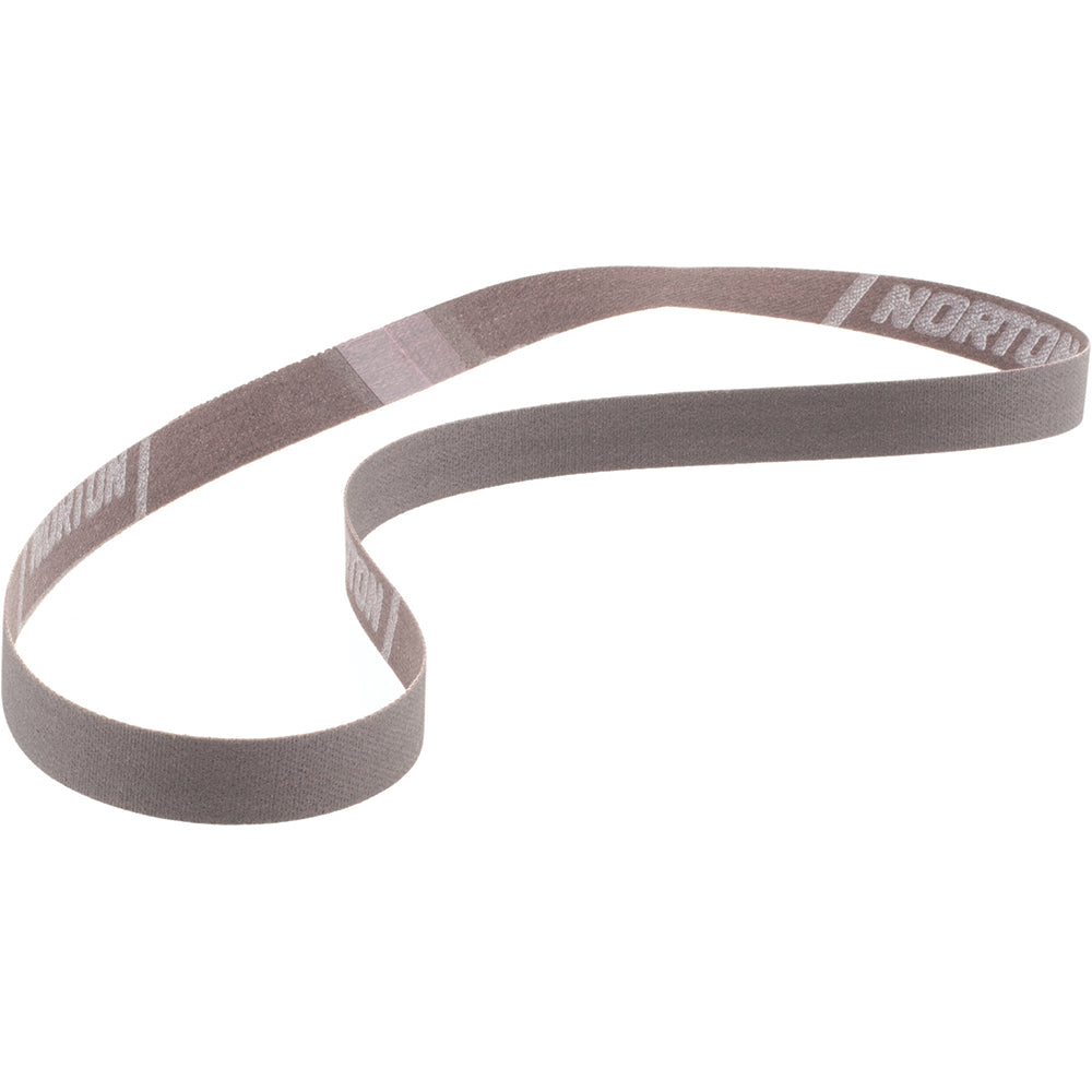 Norton 78072786471 Abrasive Belt 1/2" Wide, 24" Long, 320 Grit, Aluminum Oxide