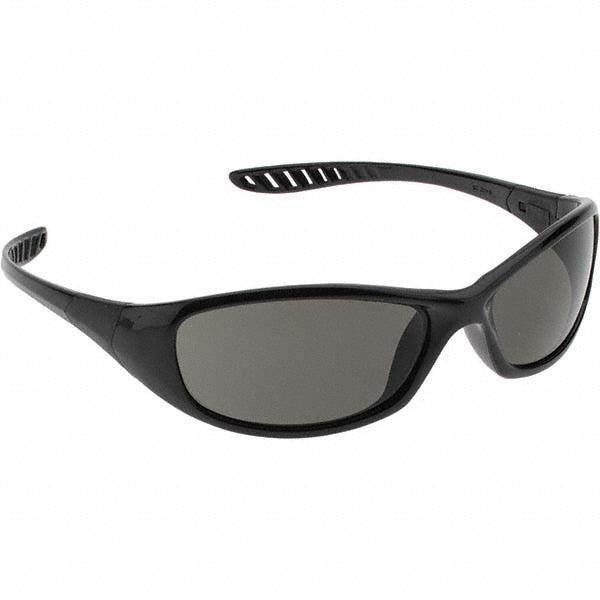 KleenGuard 25714 Safety Glass Scratch-Resistant, Polycarbonate, Smoke Lenses, Full-Framed, UV Protection