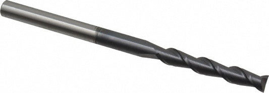 Accupro 82277823 Square End Mill 1/4'' Dia, 1-1/2'' LOC, 1/4'' Shank Dia, 4'' OAL, 2 Flutes, Solid Carbide